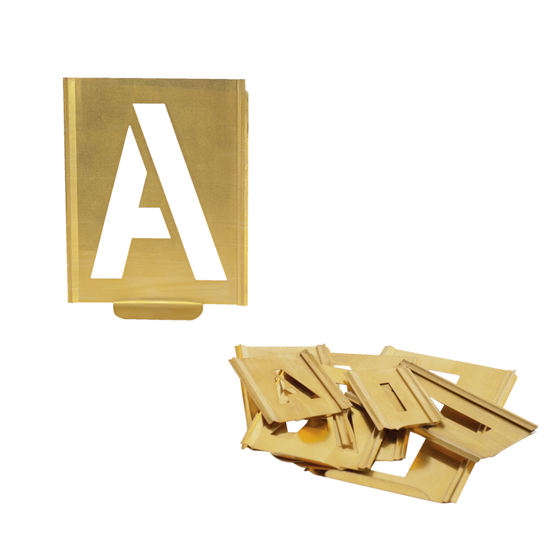 Kukko Profi-Signierschablonen-Satz (Buchstaben) mit Steckmechanismus