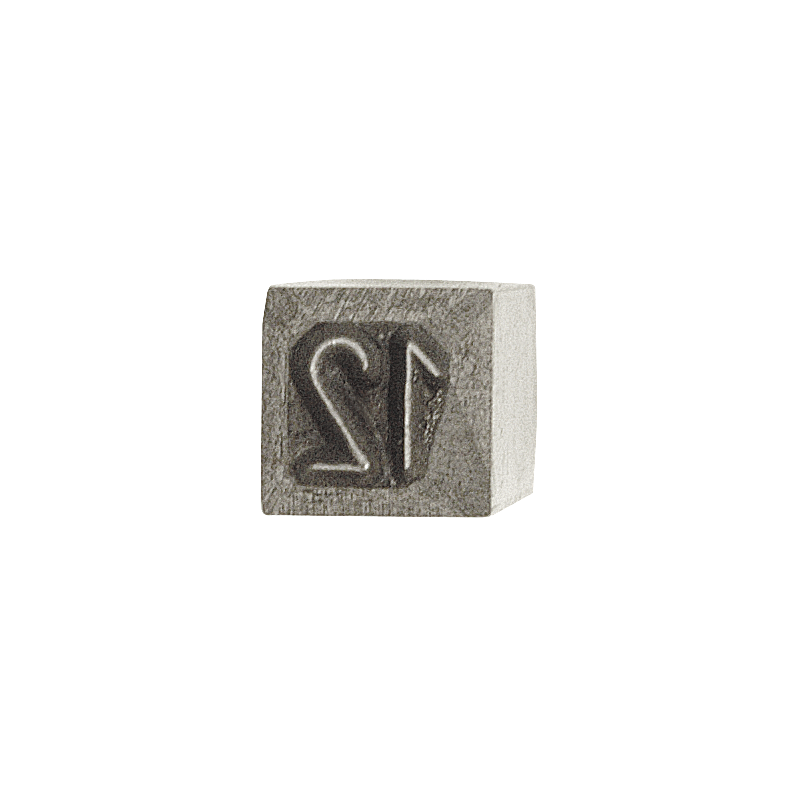 Kukko Handschlagstempel mit 3 mm Schrifthöhe