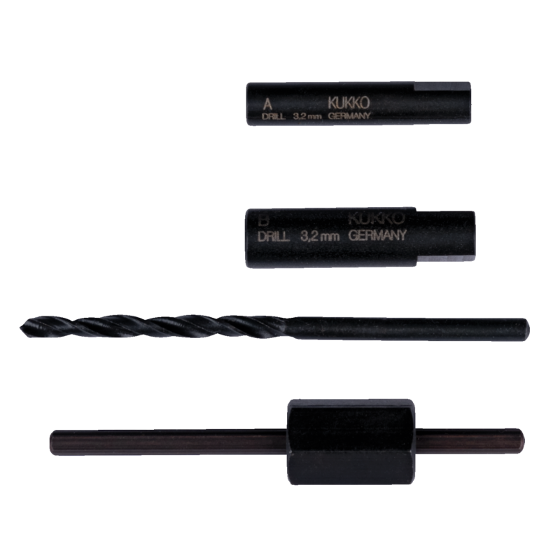 Kukko Schraubenausdreher mit Bohrern
