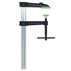 Kukko Temperguss-Schraubzwinge VIRIDIS mit Stahl-Knebelgriff