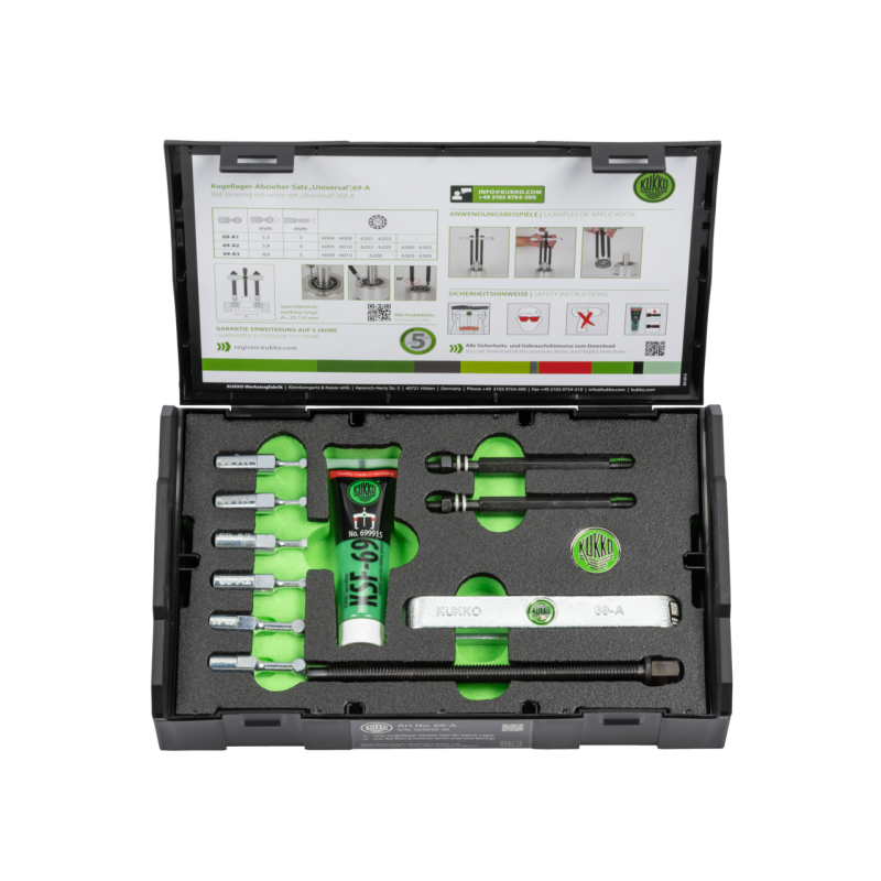 Kukko Kugellager-Abzieh-Satz ″Universal″ für kleine Lager Ø