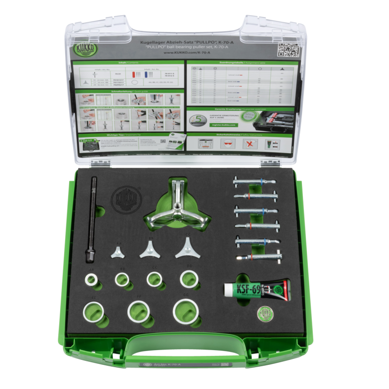 Kukko Kugellager-Abziehsatz „PULLPO“ ¢ 10-30 mm