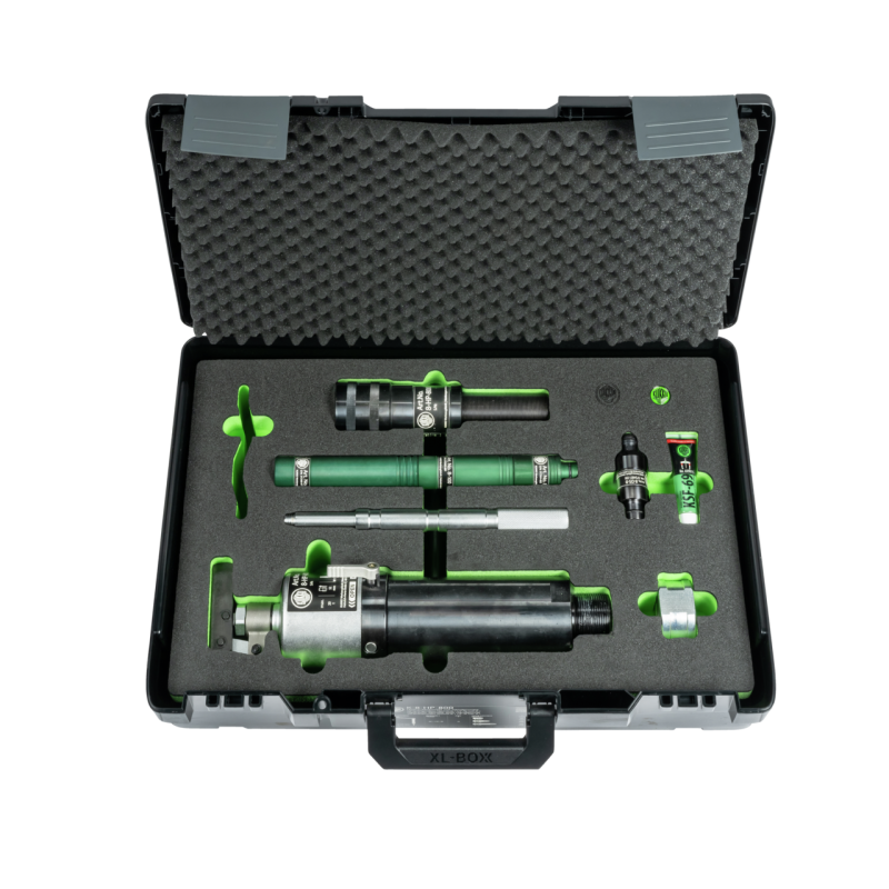 Kukko Hydraulikspindel mit Handhebelbetätigung im Koffer