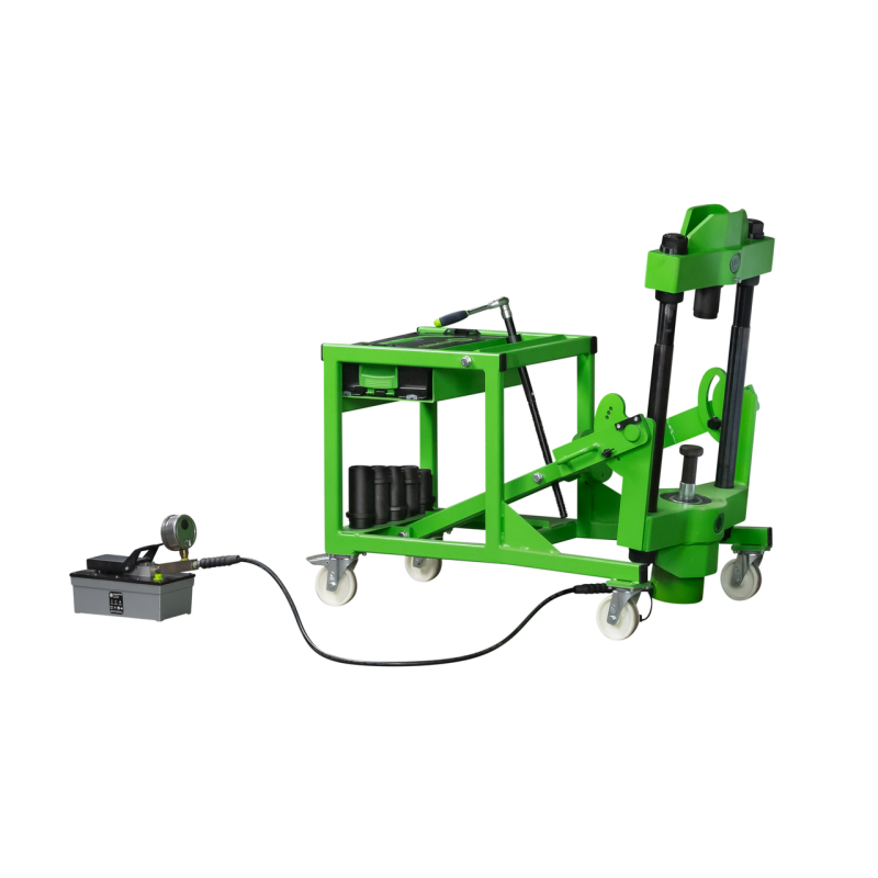 Kukko Mobile Hydraulische Achsschenkelbolzenpresse ″AXLE″ mit 75 t max. Presskraft