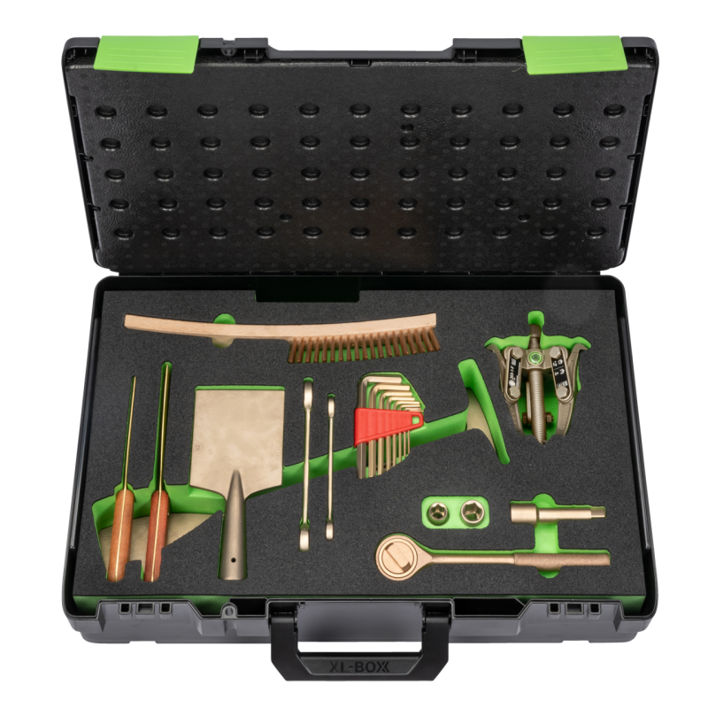 Kukko 20-teiliger Spritzkabinen-Reinigungs-Satz mit Abzieher