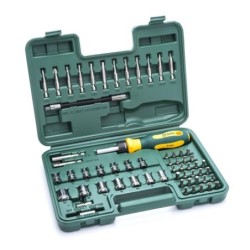 Sata 60 Tlg. Stecknuss und Bit Ratschen-Schraubendreher Set