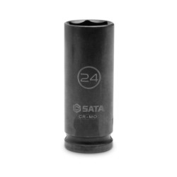Sata 1/2'' 6-Kant Kraft-Stecknuss lang & extra dünn 24mm