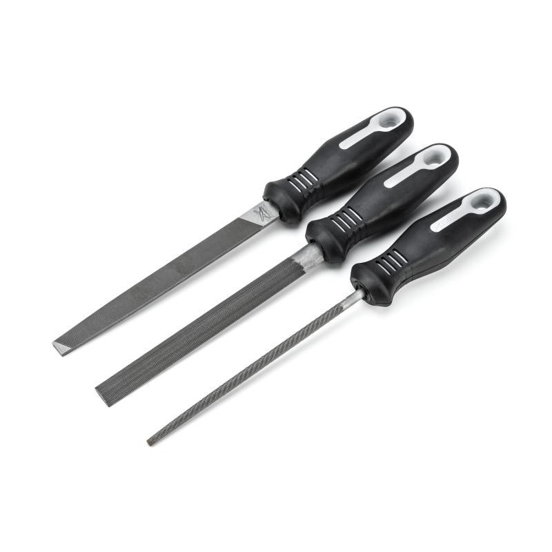 Crescent 3 Pc. 6" Bastard File Set with Ergonomic Handles