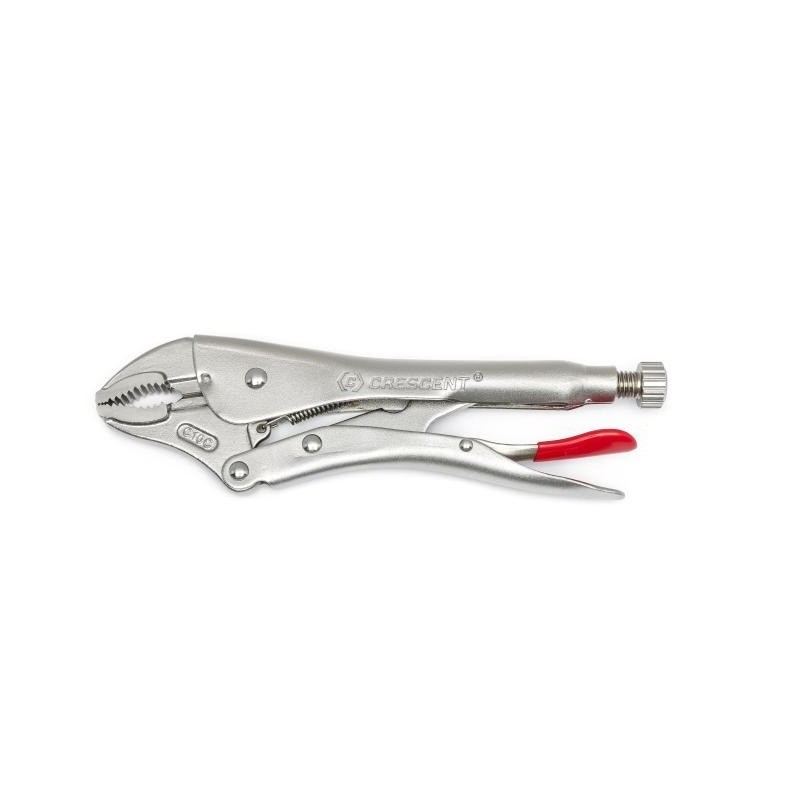 Crescent 10" Curved Jaw Gripzange with Wire Cutter