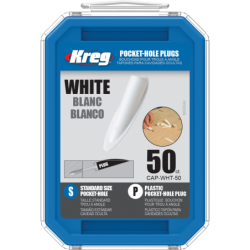 Kreg Pocket-Hole Dübel Kunststoff Weiss