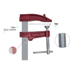 Piher SCHRAUBZWINGE PIHER M 12 cm KNEBEL
