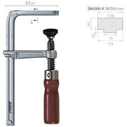 Piher SCHRAUBZWINGE PIHER TMM 12x6 cm