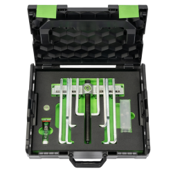 Kukko 2-armiger Universal-Abzieher ”Economy“ mit unterschiedlich langen Abziehschenkeln im Metallkoffer