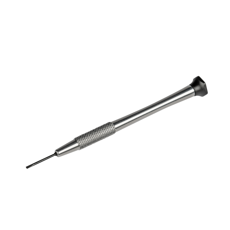 Kukko Schlitz-Uhrmacher-Schraubendreher mit  mm Klingenbreite (80 mm Gesamtlänge)