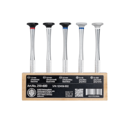 Kukko Uhrmacher-Schraubendreher-Satz im Holzständer (Klingenbreiten  mm)