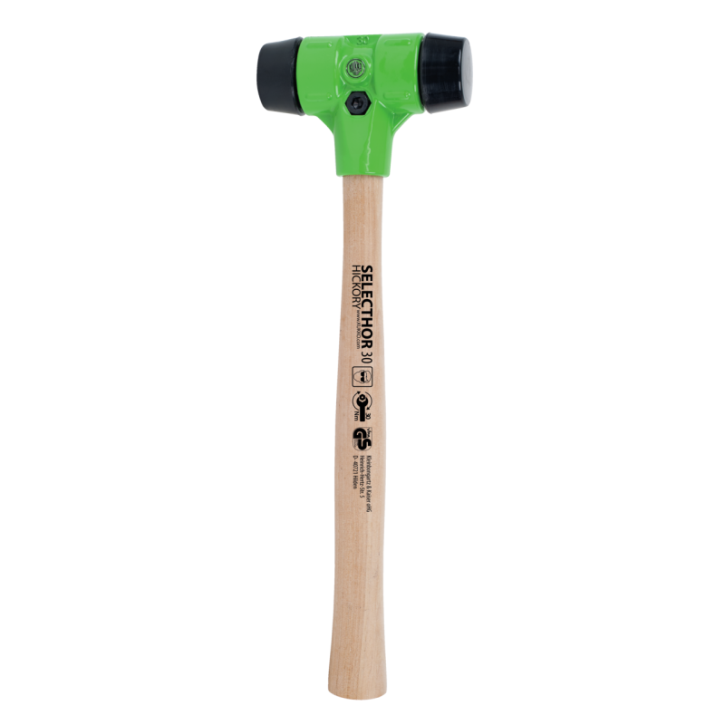 Kukko Schonhammer ″SELECTHOR″ GU mit Schlageinsätzen aus Gummi Ø 30 mm (300 mm Gesamtlänge)