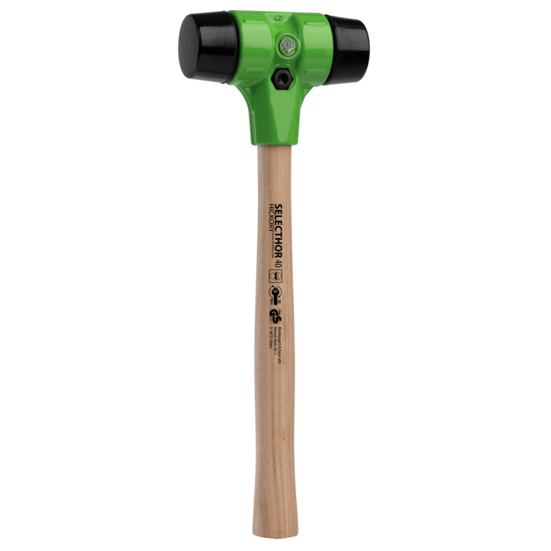 Kukko Schonhammer ″SELECTHOR″ GU mit Schlageinsätzen aus Gummi Ø 40 mm (330 mm Gesamtlänge)