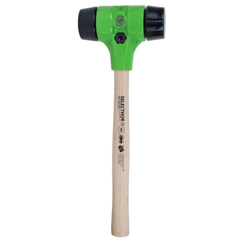 Kukko Schonhammer ″SELECTHOR″ GU mit Schlageinsätzen aus Gummi Ø 50 mm (380 mm Gesamtlänge)