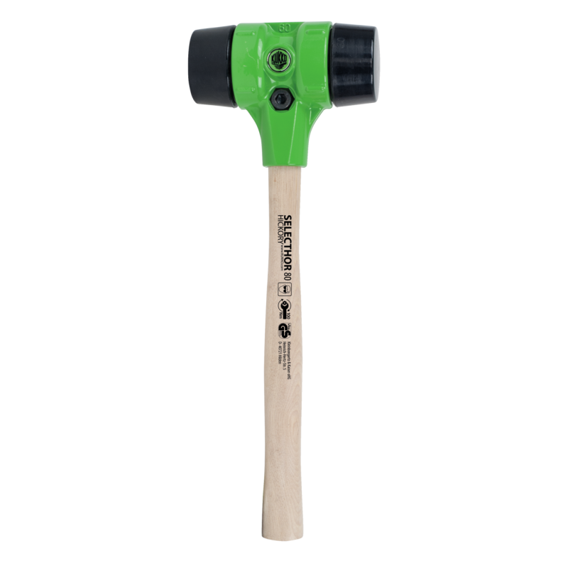 Kukko Schonhammer ″SELECTHOR″ GU mit Schlageinsätzen aus Gummi Ø 80 mm (500 mm Gesamtlänge)