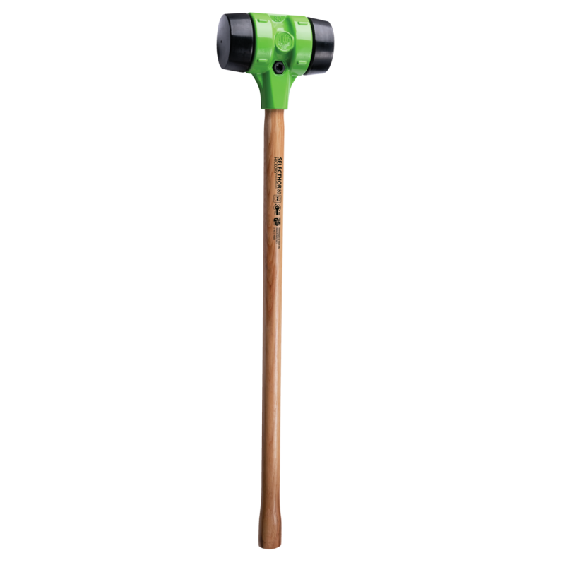 Kukko Schonhammer ″SELECTHOR″ GU mit Schlageinsätzen aus Gummi Ø 80 mm (900 mm Gesamtlänge)