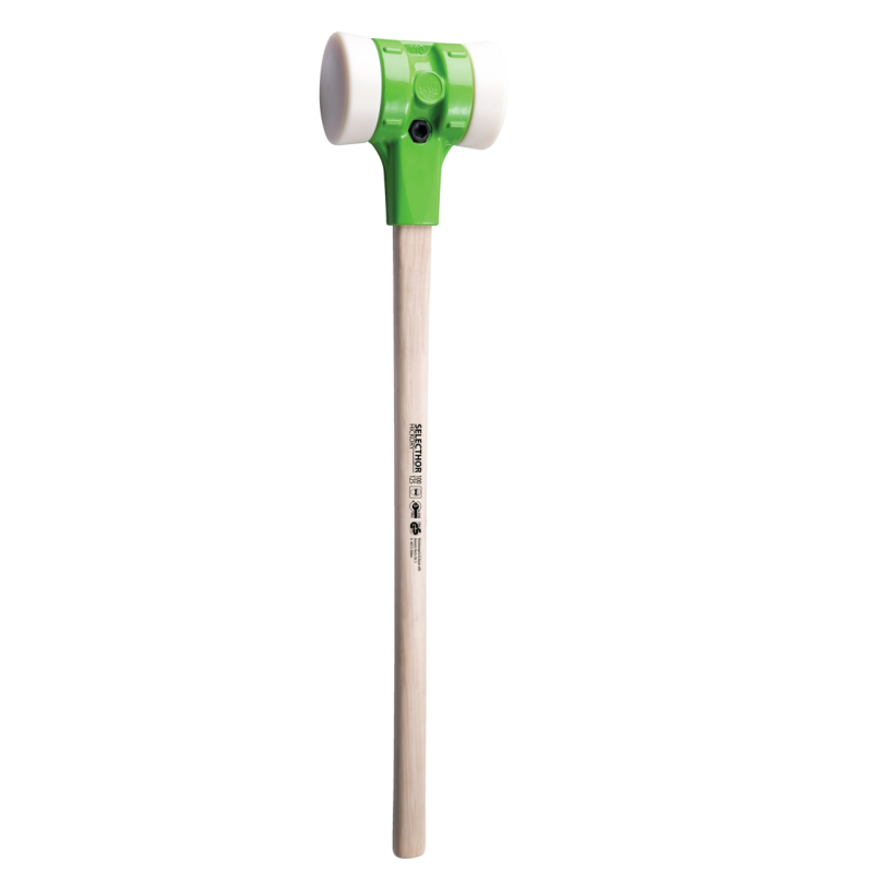 Kukko Vorschlag-Schonhammer ″SELECTHOR″ NY/NY mit beidseitigen Schlageinsätzen aus Nylon Ø 125 mm (1020 mm Gesamtlänge)